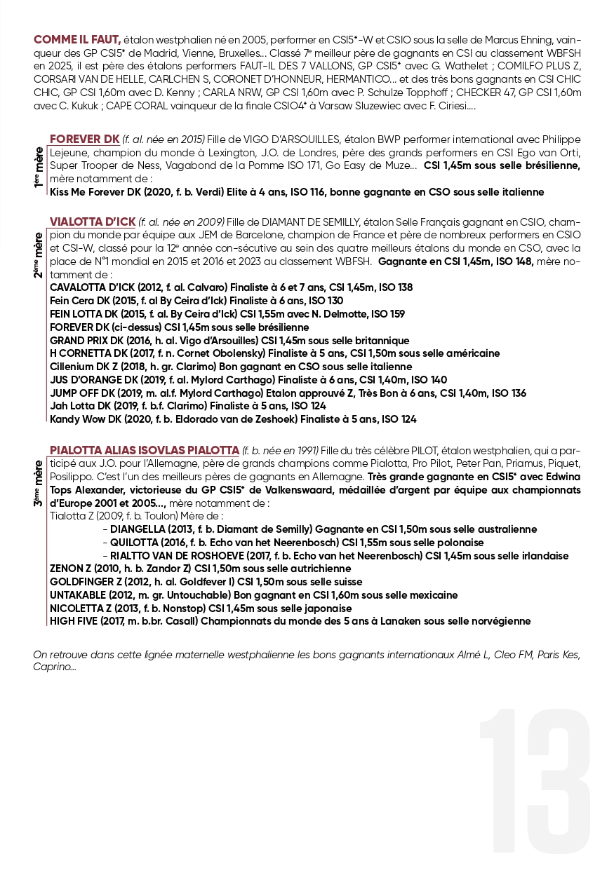 pedigrée