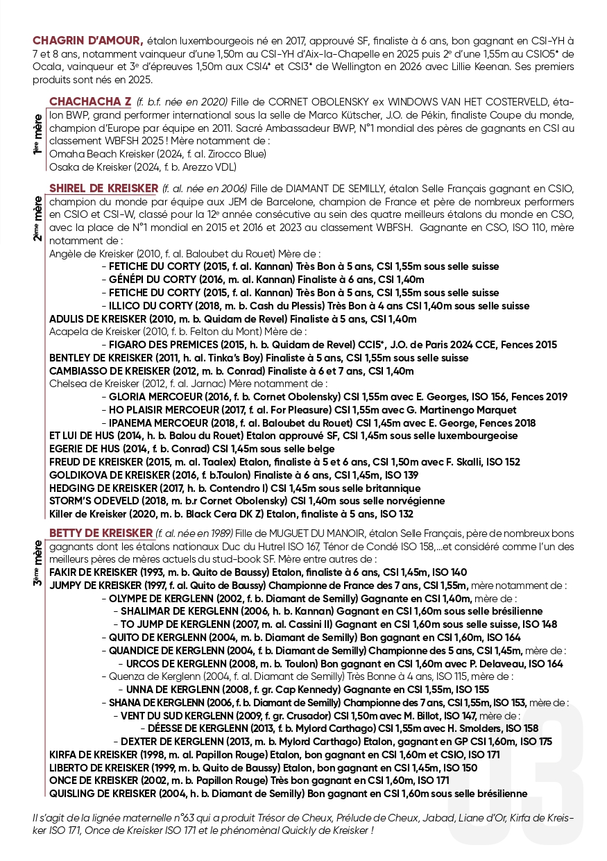 pedigrée